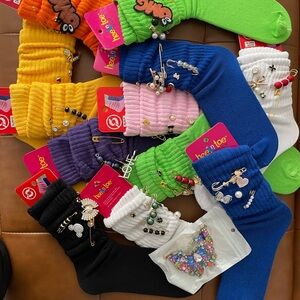 Happy Socks Yellow and Green Hosiery Collection